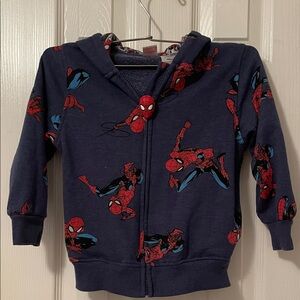 Spiderman Kids Hoodie - Dark Blue and Red